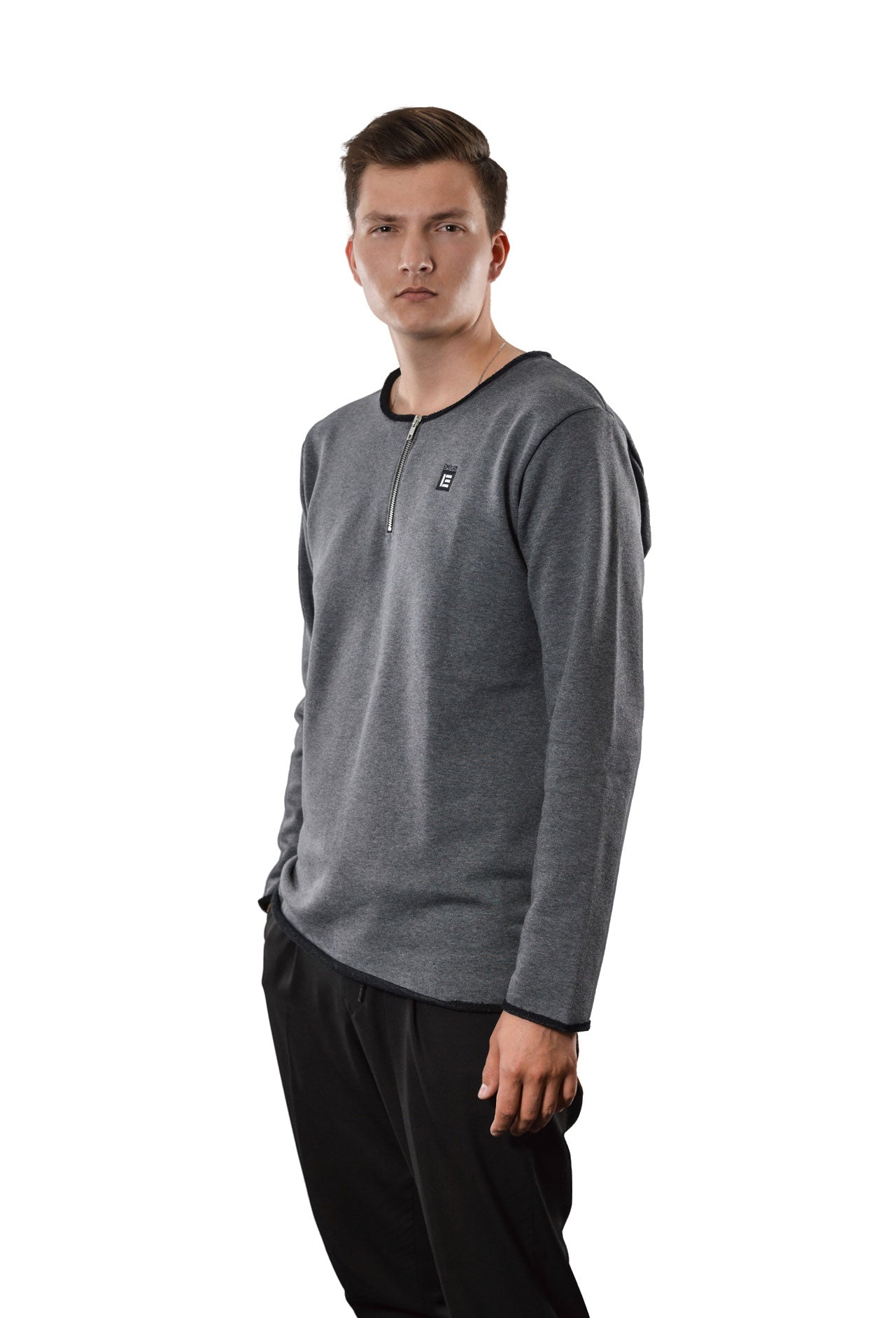 Basic Sweater Men EMPIRE grau