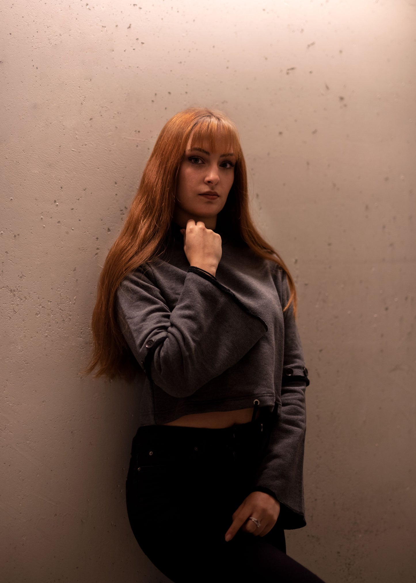Ladies Sweater DAISY grey