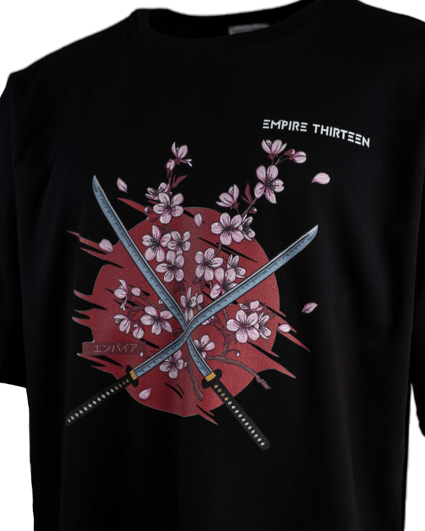 oversized Shirt SAKURA schwarz