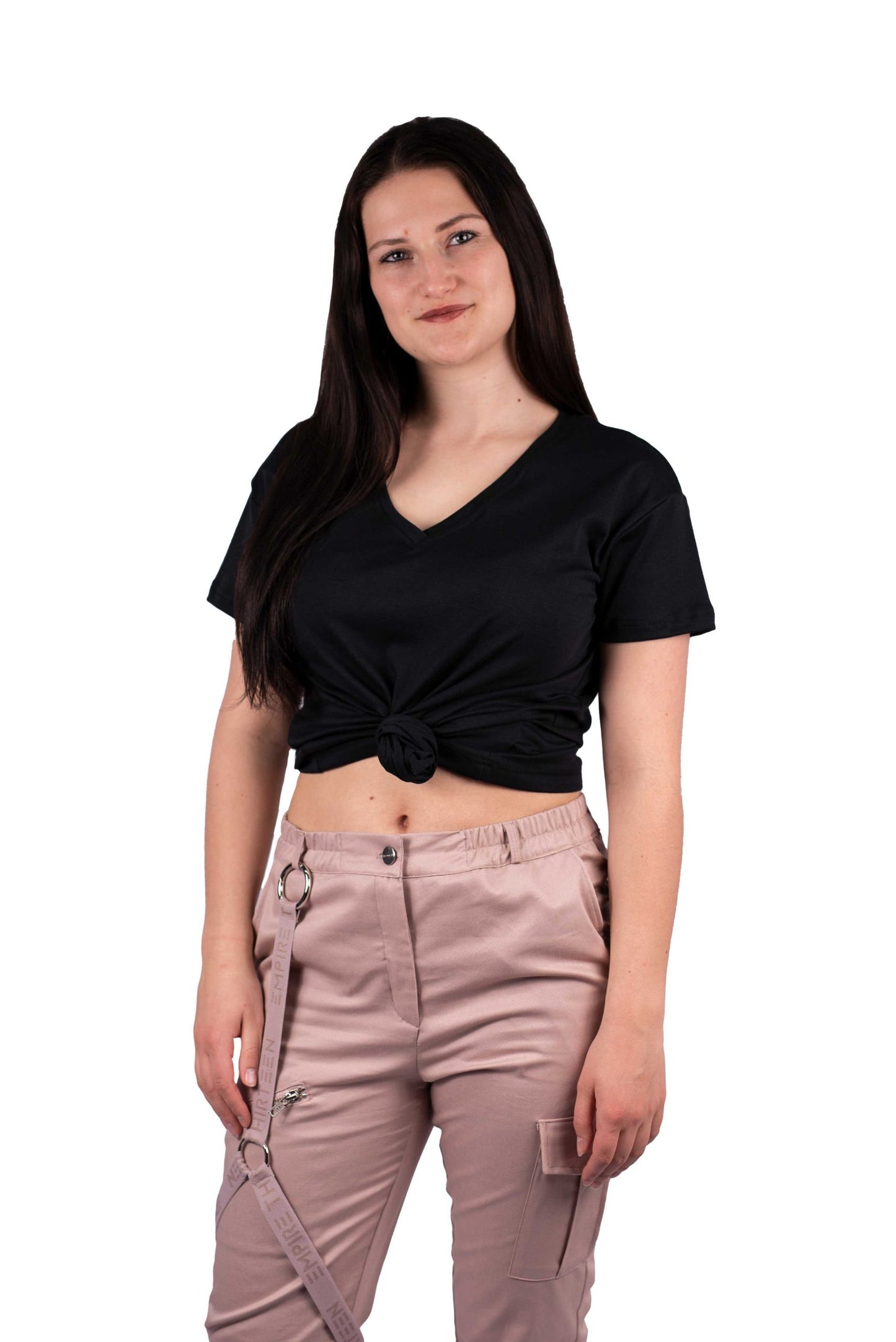 V-Neck Shirt Ladies EMPIRE schwarz